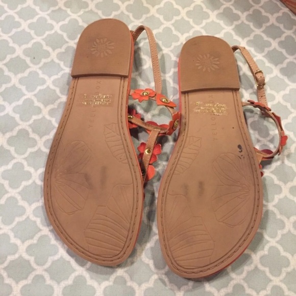 YellowBox Coral Floral Leather Honeysuckle Sandal - Picture 6 of 8